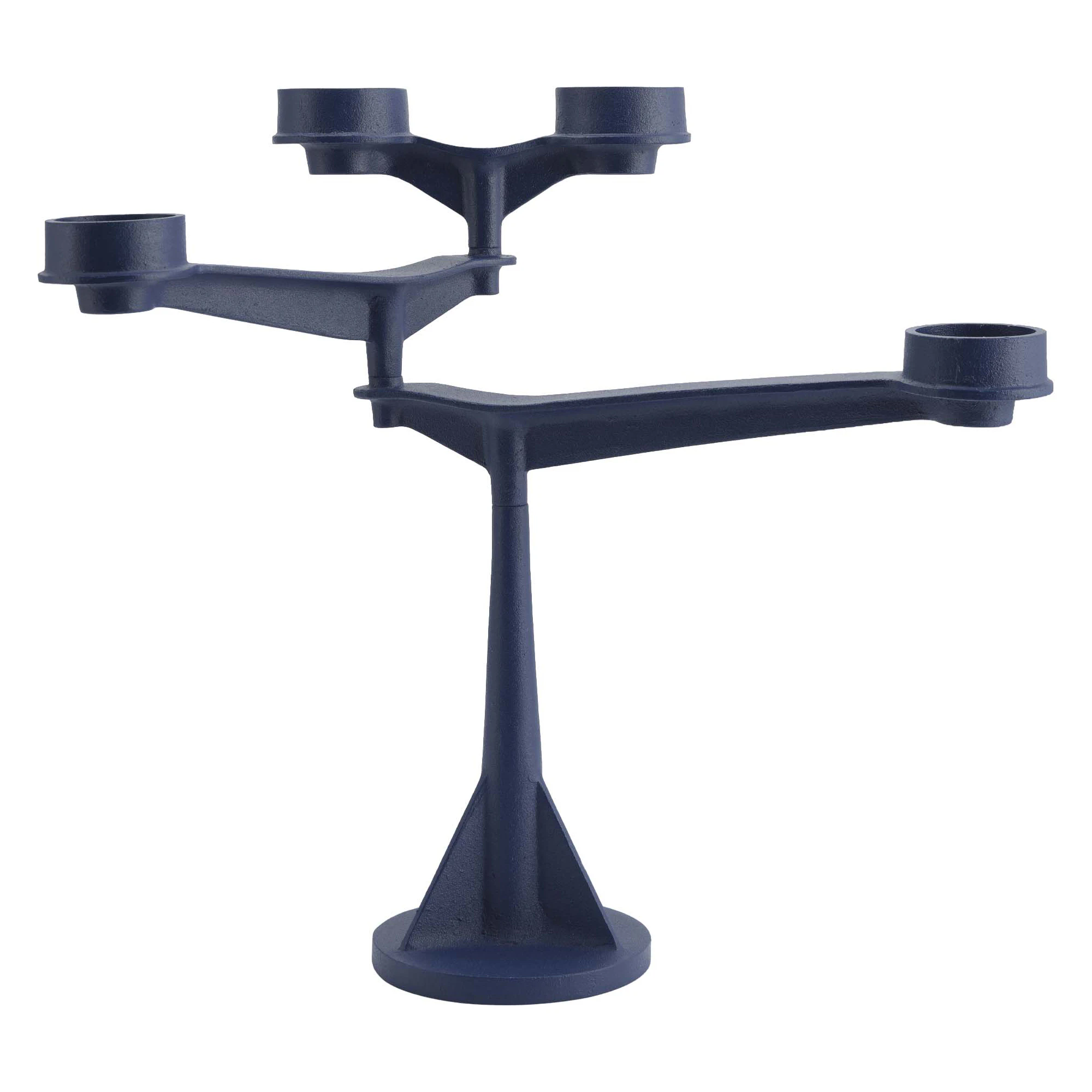 Tom Dixon Spin Mini Lysestage - Lysestager Jern Bl&aring; - SPC01BLU