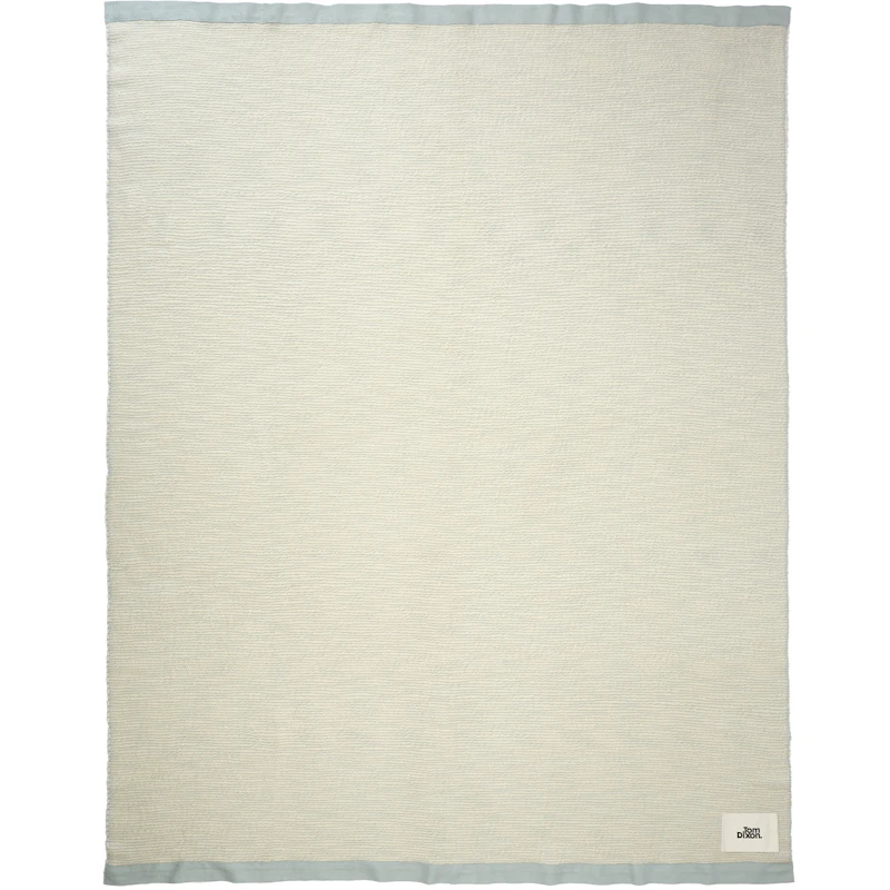 Thread Tæppe 140x180 cm, Blåt / Hvidt