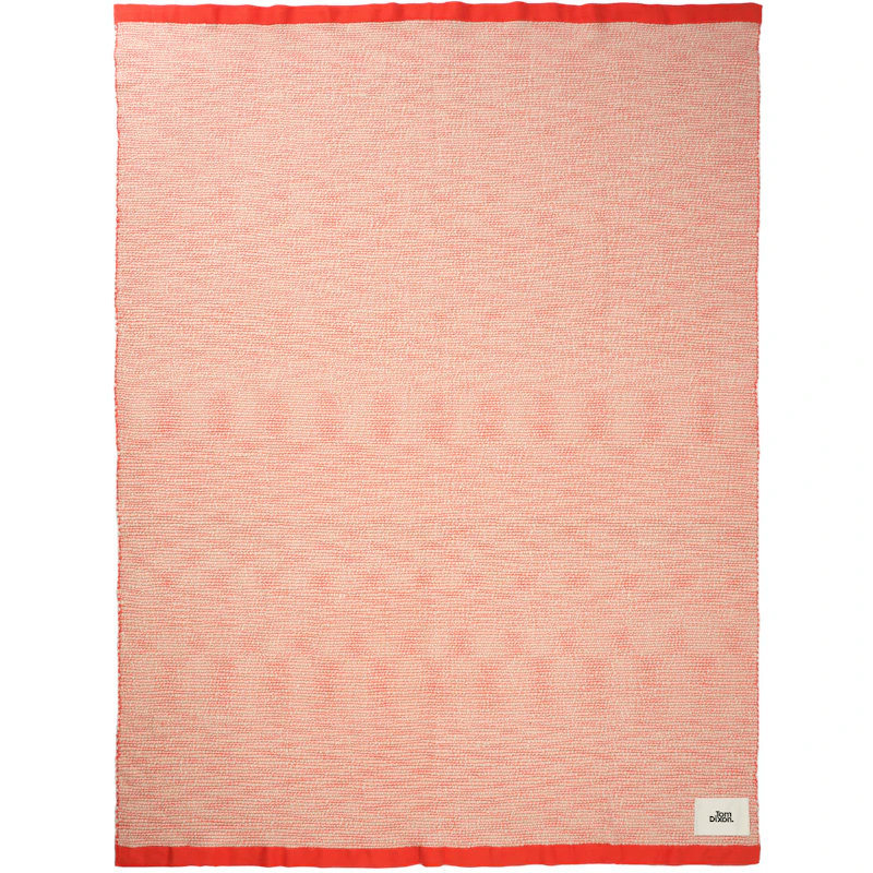 Thread Tæppe 140x180 cm, Orange / Hvidt