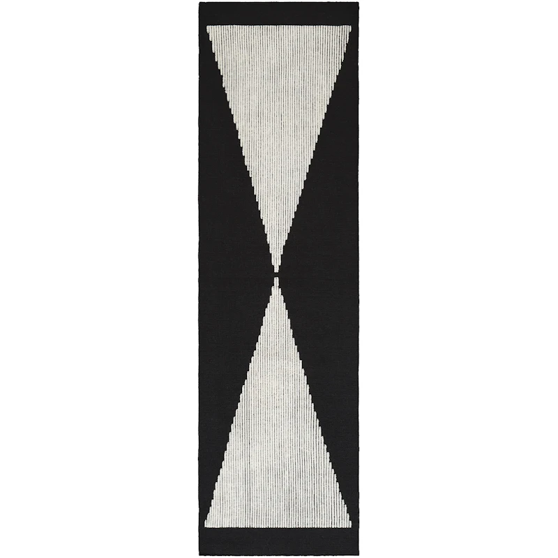 Wedge Tæppe 70x250 cm, Sort