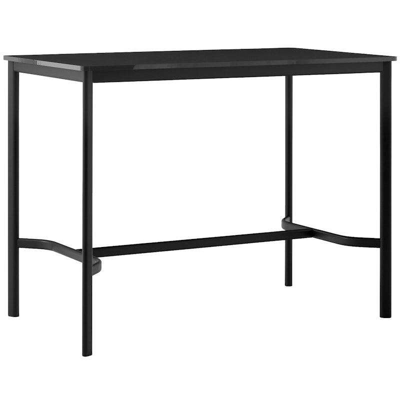 Drip HW114 Barbord 80x140x105 cm, Sort Laminat / Sort