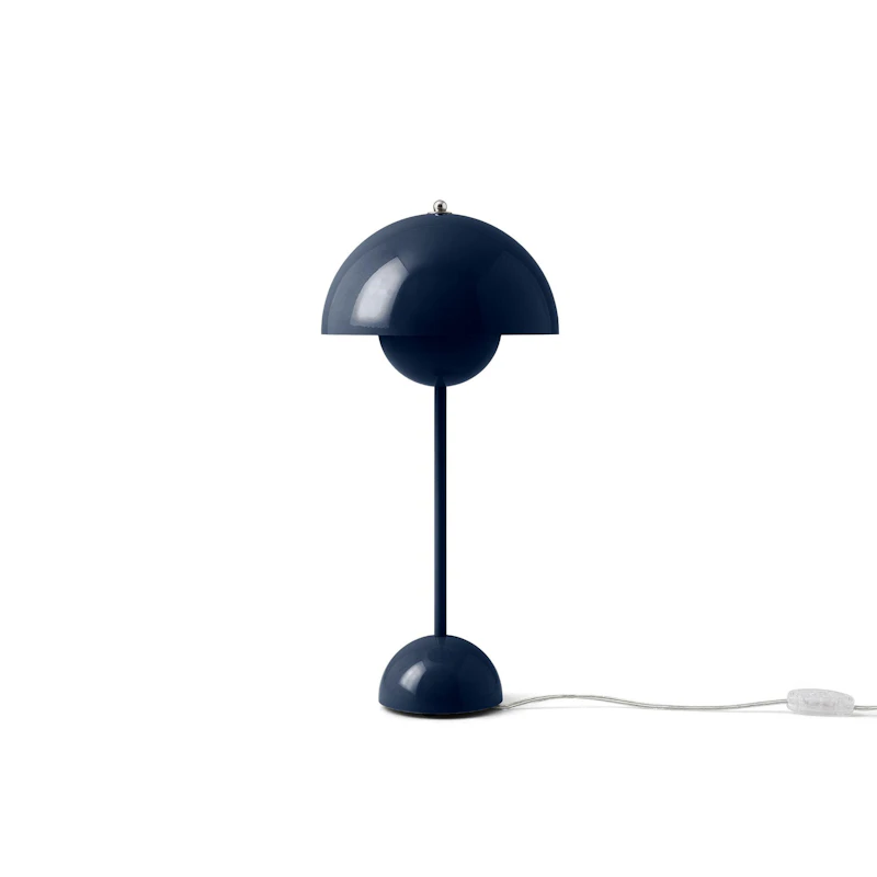 Flowerpot VP3 Bordlampe, Steel Blue