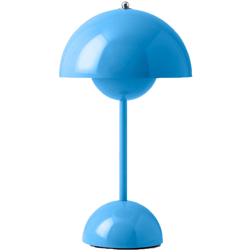 Flowerpot VP9 Bordlampe Bærbar, Swim Blue