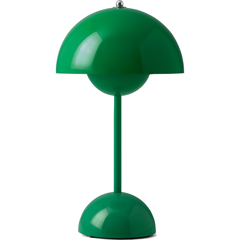 Flowerpot VP9 Bordlampe Bærbar, Signalgrøn