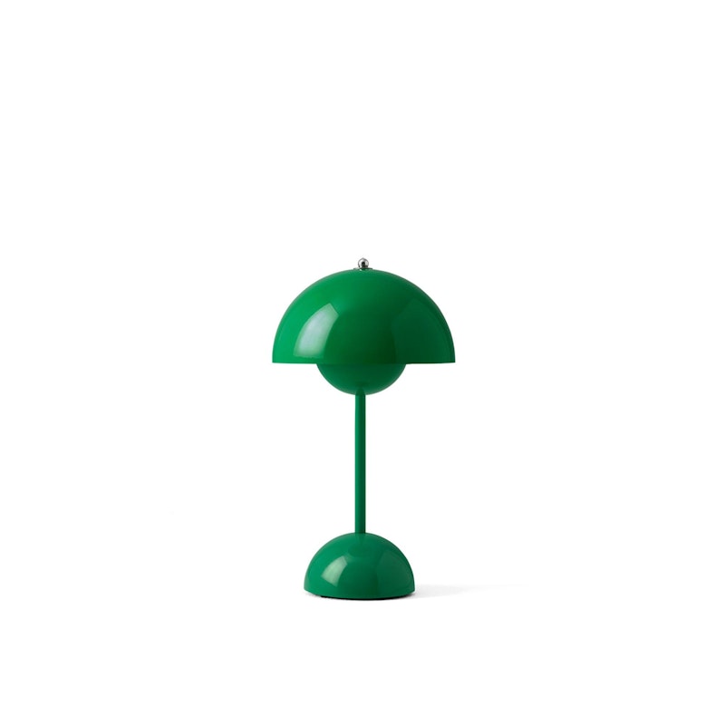 Flowerpot VP9 Bordlampe Bærbar, Signal Green