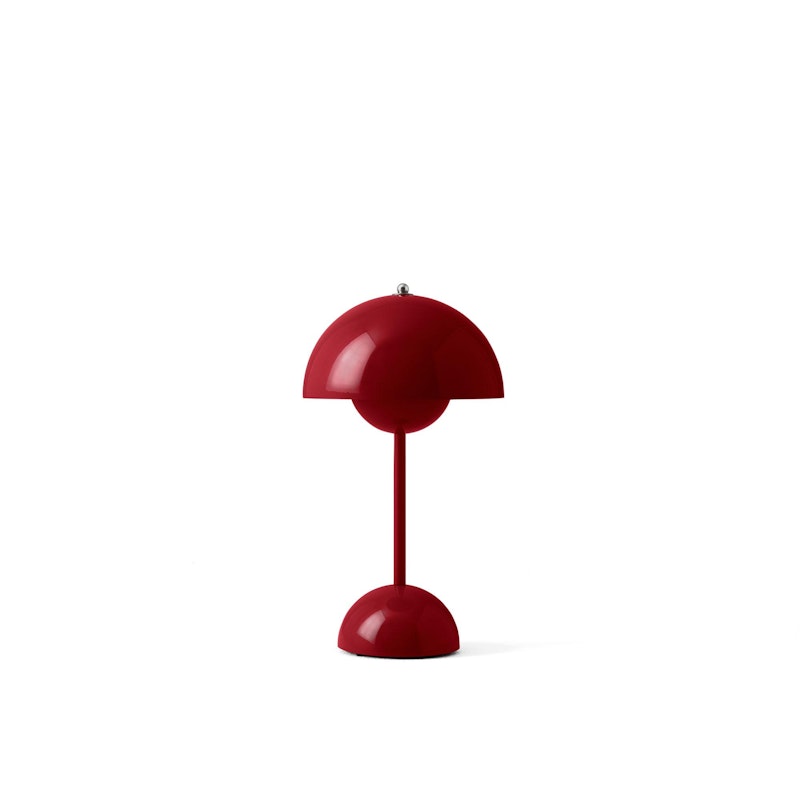 Flowerpot VP9 Bordlampe Bærbar, Vermilion Red