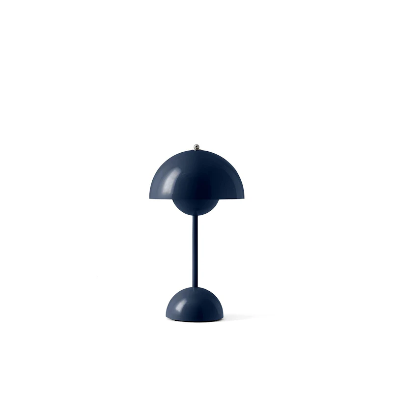 Flowerpot VP9 Bordlampe Bærbar, Steel Blue