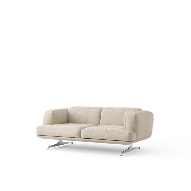 Inland AV22 2-Seater Sofa Clay 0011/Poleret Aluminium