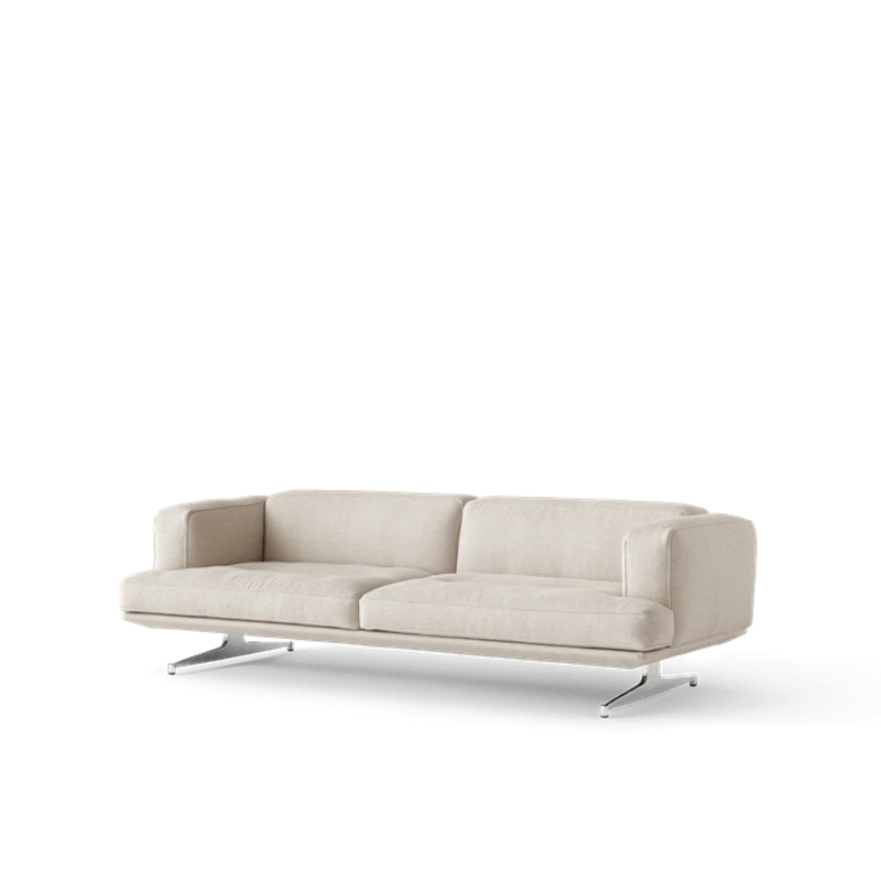 Inland AV23 Sofa 3-Personers Clay 0011/Poleret Aluminium