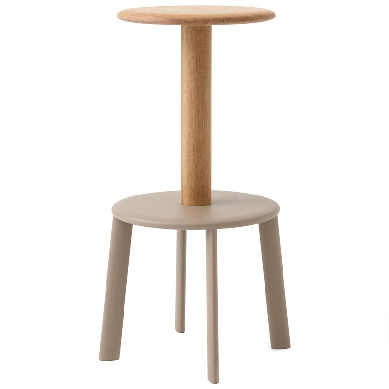 Massif AV40 Barstol 75 cm, Eg / Gråbeige