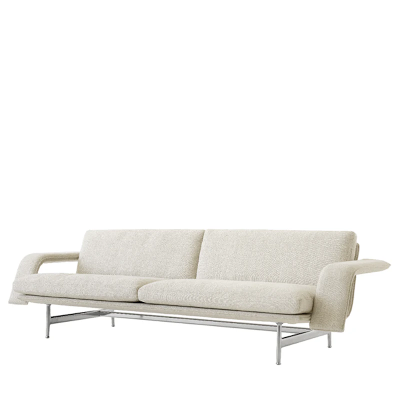 Meantime AV31 3-Personers Sofa Poleret Aluminium/Ecriture 0210
