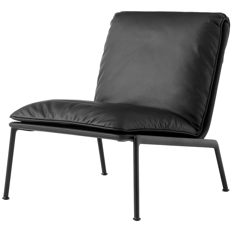 Muno LN18 Loungestol, Warm Black / Sort Læder