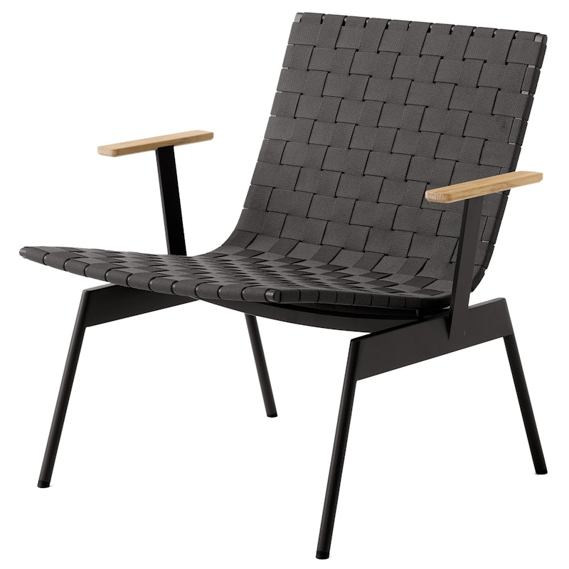 Ville AV45 Loungestol Med Armlæn, Warm Black