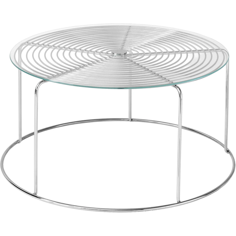 Wire VP17 Sofabord, Rustfrit Stål / Glas