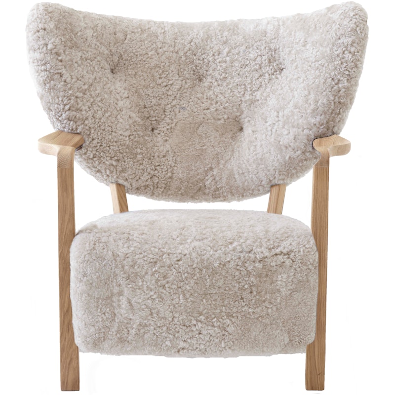 Wulff ATD2 Loungestol, Oak/sheepskin Moonlight