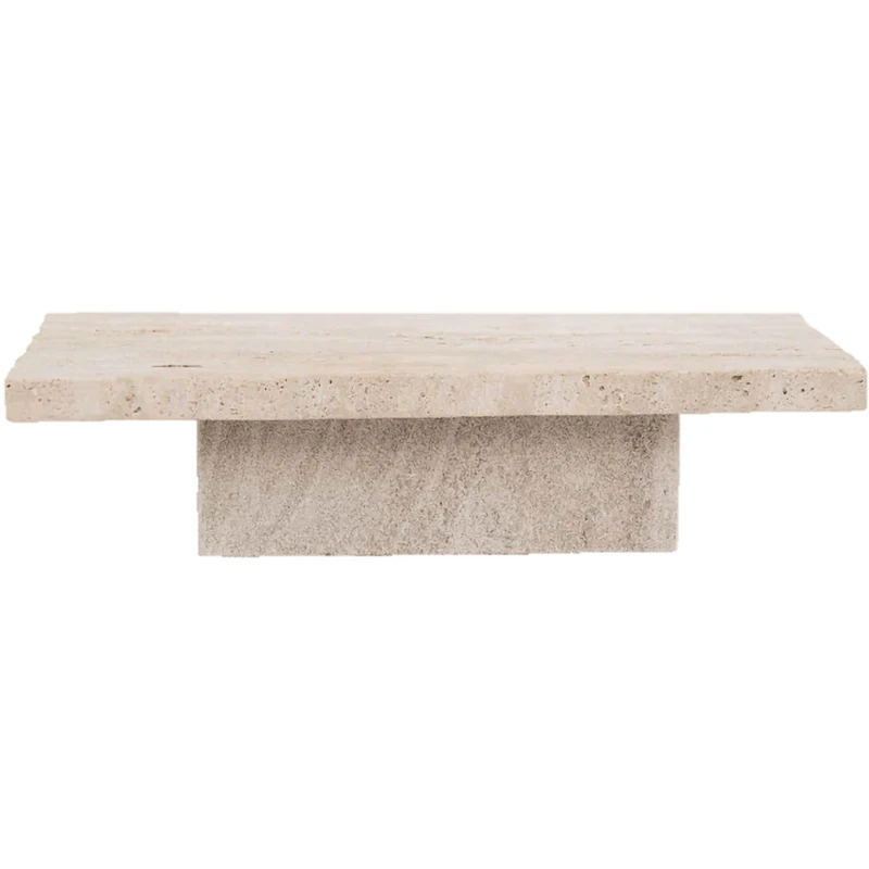 Plateau Travertino Bakke 15x38 cm, Natural
