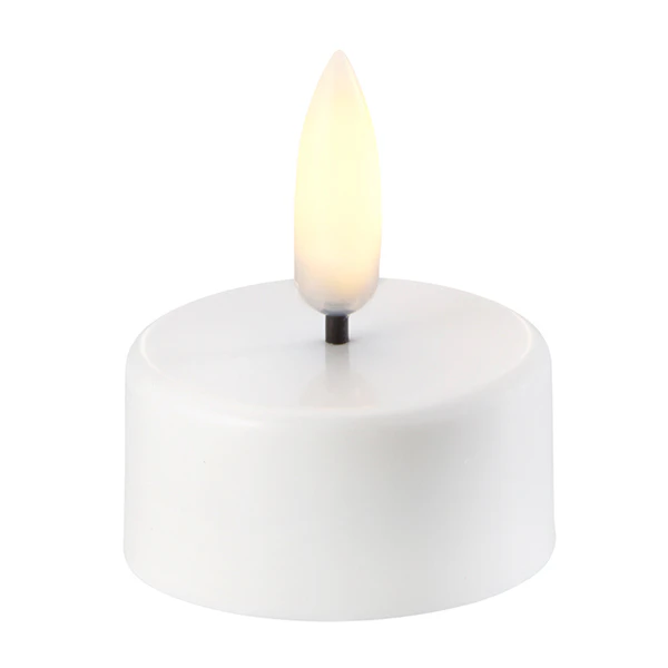 Uyuni Premium Fyrfadslys Led (Remote Ready) Nordic White 38 Mm - LED-lys Plast Hvid - UL-TE-NW40PR