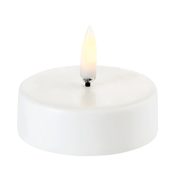 Uyuni Xl Fyrfadslys Led (Remote Ready) Nordic White 61 Mm - LED-lys Plast Hvid - UL-TE-NW061