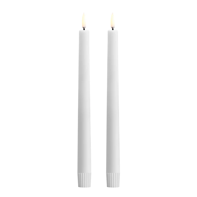 LED Kertelys 25,5 cm 2-pak, Nordic White