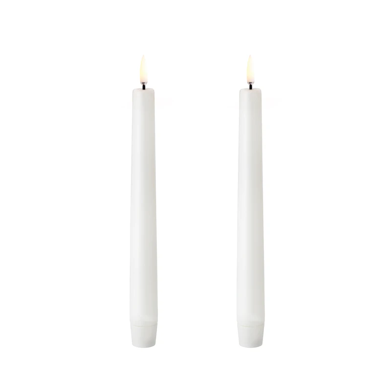 LED Kertelys 20,5 cm 2-pak, Nordic White