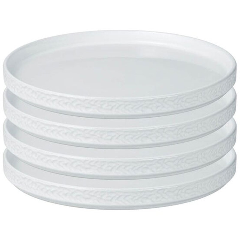 Servisen C Tallerken 25 cm 4-pak, Hvid