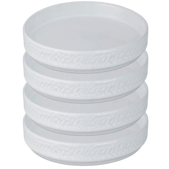 Vargen & Thor Servisen C Sk&aring;l 25 Cl 4-pak - Serveringssk&aring;le Stent&oslash;j Hvid - 60233855