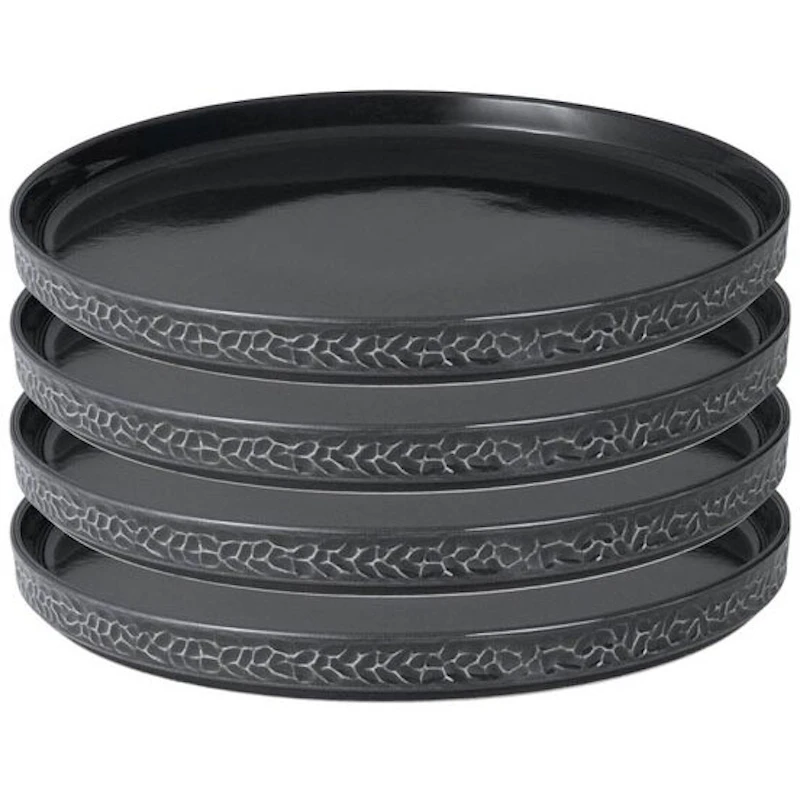 Servisen C Tallerken 25 cm 4-pak, Antracitgrå