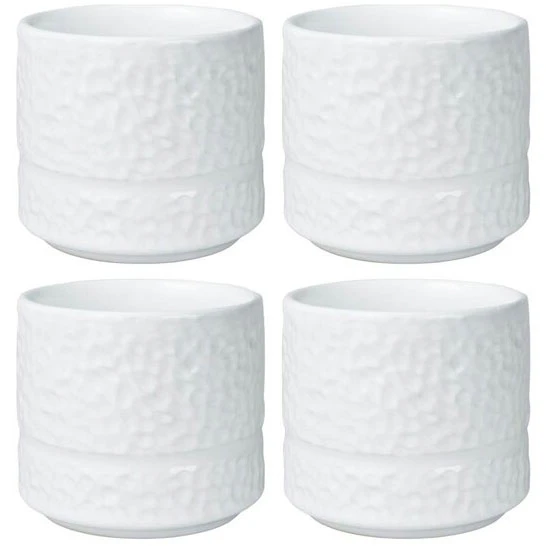 Vargen & Thor Servisen C Tumbler 26 Cl 4-pak - Kaffekopper Stent&oslash;j Hvid - 60233856