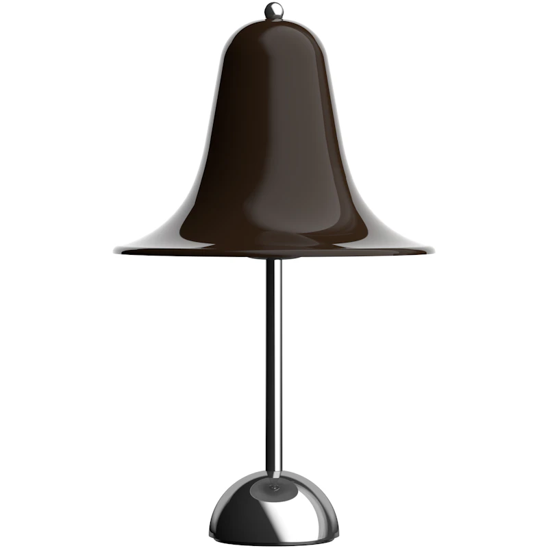 Pantop Bordlampe Ø23, Krom / Pitch Brown