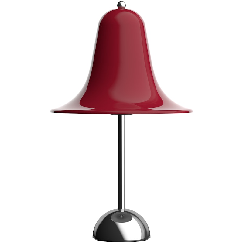 Pantop Bordlampe Ø23, Krom / Cherry Red