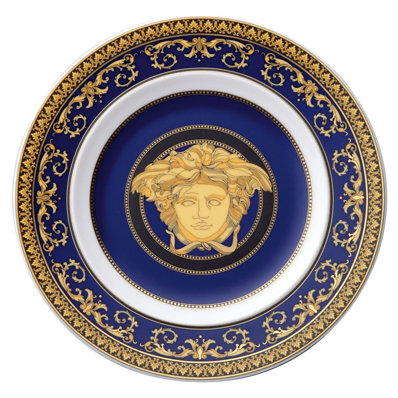 Medusa Blue Side Plate, 18 cm