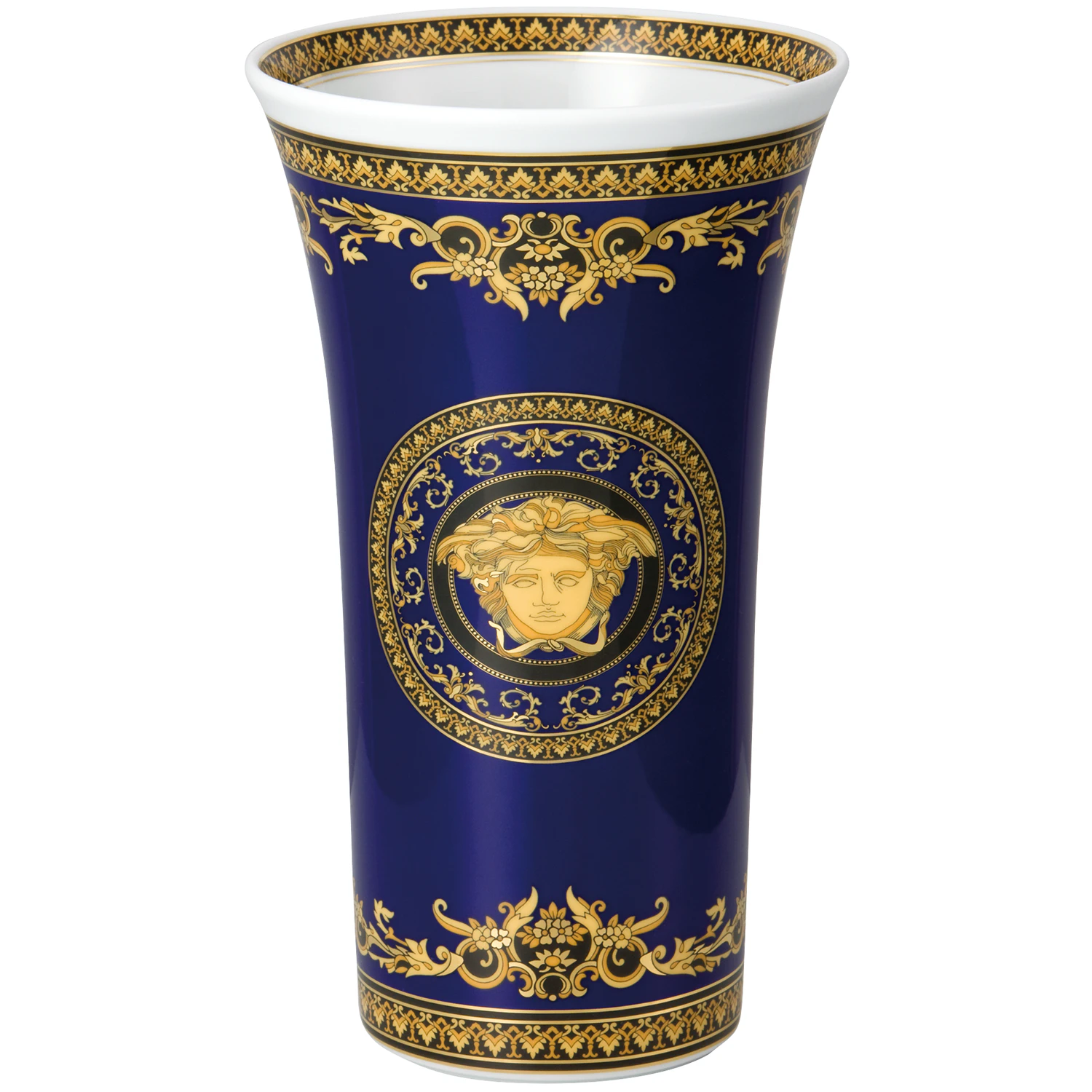 Versace Medusa Blue Vase 26 Cm - Vaser Porcel&aelig;n Bl&aring; - 14091-409620-26026