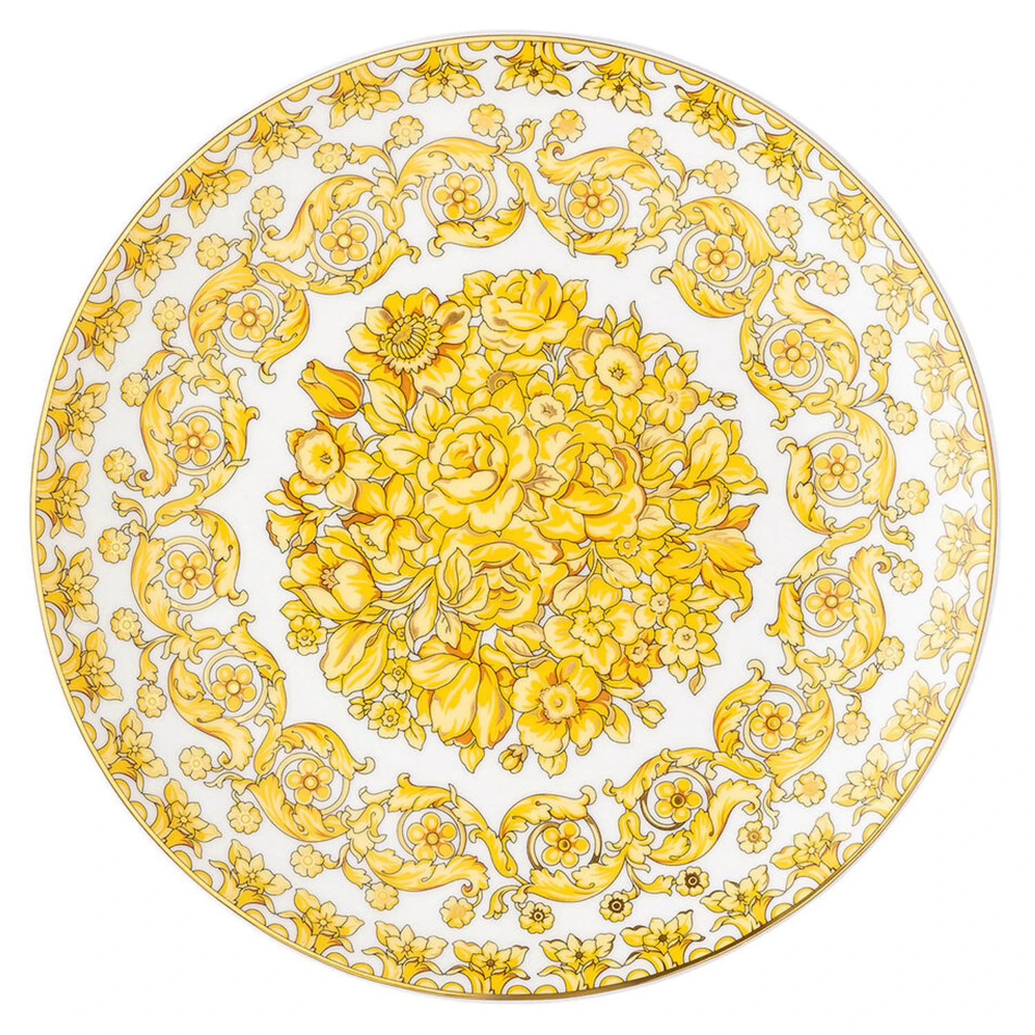 Versace Medusa Rhapsody Sidetallerken 21 Cm - Asietter Porcel&aelig;n Gul - 19335-403670-10221