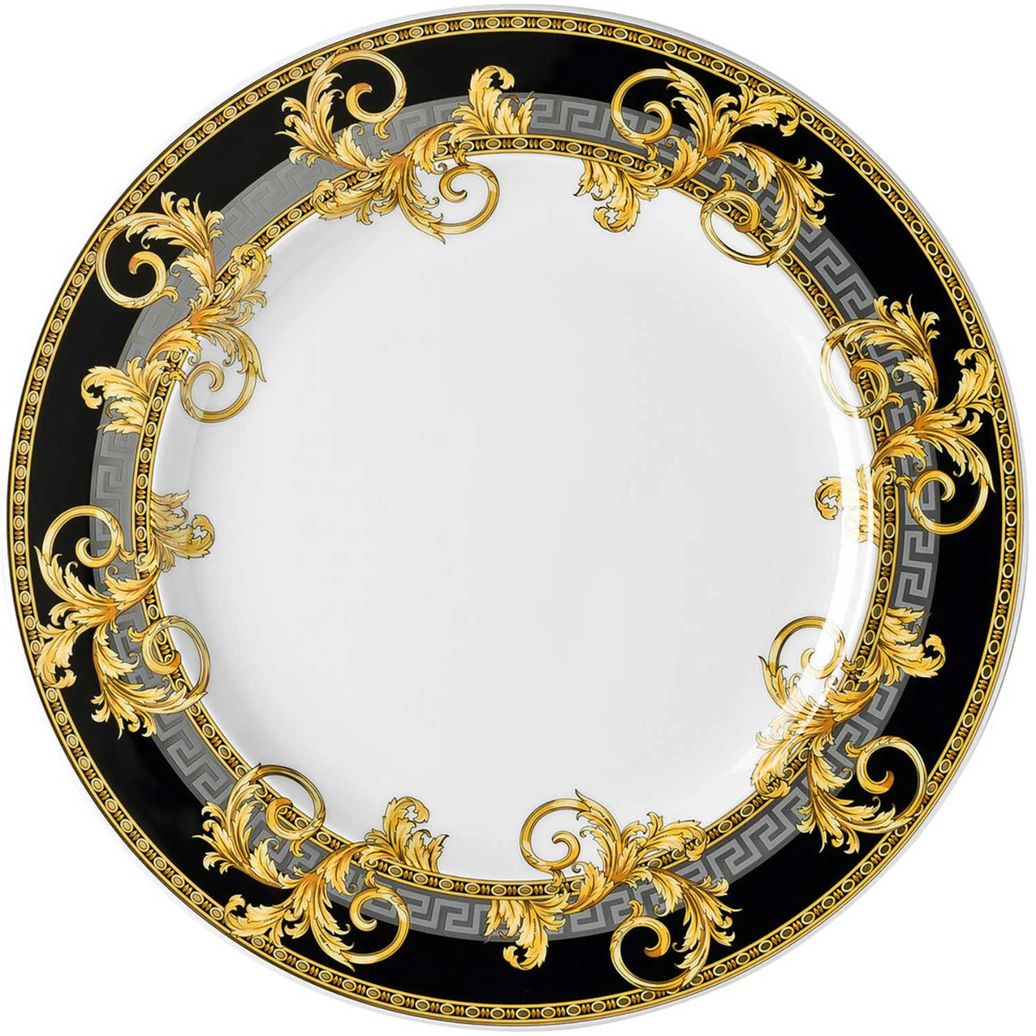 Versace Prestige Gala Middagstallerken 27 Cm - Middagstallerkner Porcel&aelig;n Sort - 19325-403637-10227