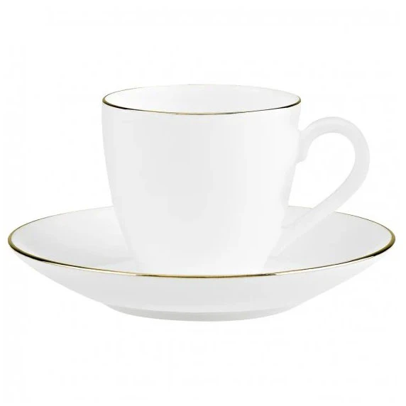 Villeroy & Boch Anmut Espressokop Med Underkop - Espressokopper Benporcel&aelig;n Hvid - 24502 + 24505