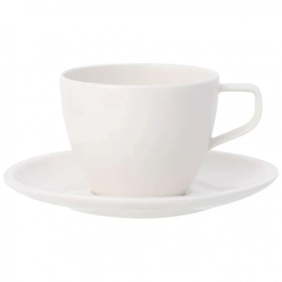 Villeroy & Boch Artesano Kaffekop Med Underkop - Kaffekopper Porcel&aelig;n Hvid - 111387-111392
