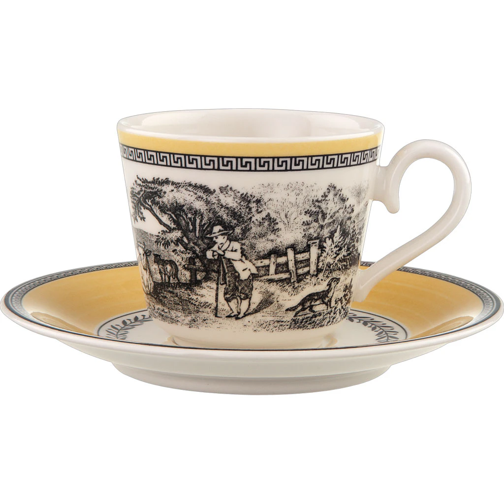 Villeroy & Boch Audun Espressokop Med Underkop - Espressokopper Porcel&aelig;n Gul - 22565-22567