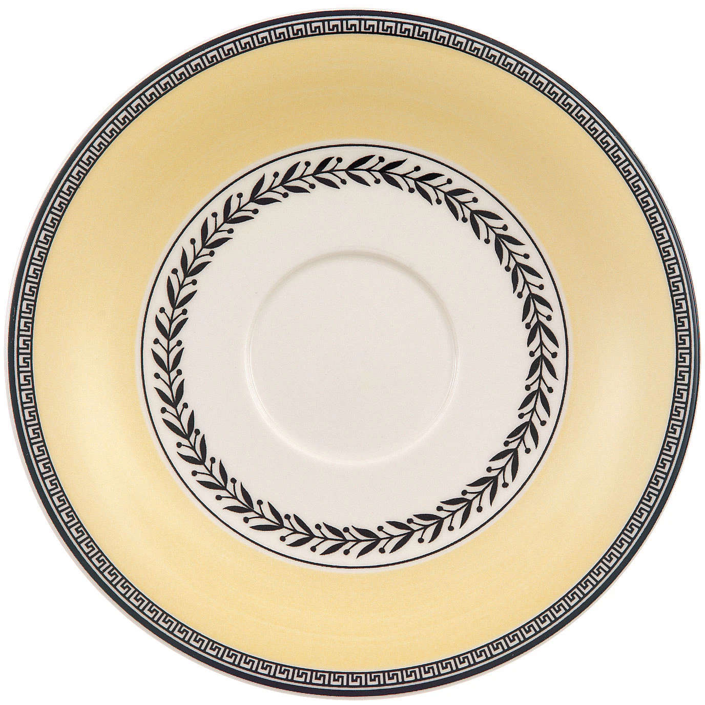 Villeroy & Boch Audun Underkop Til Kaffekop 16 Cm - Kagetallerken & Desserttallerken Porcel&aelig;n Gul - 1010671310