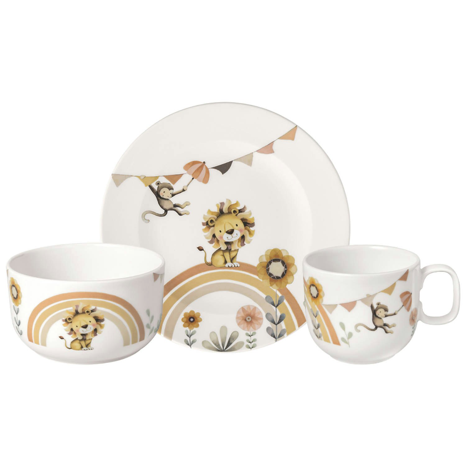 Villeroy & Boch Boho Kids B&oslash;rneservices&aelig;t 3 Dele - B&oslash;rneservice Porcel&aelig;n Beige - 1486738427