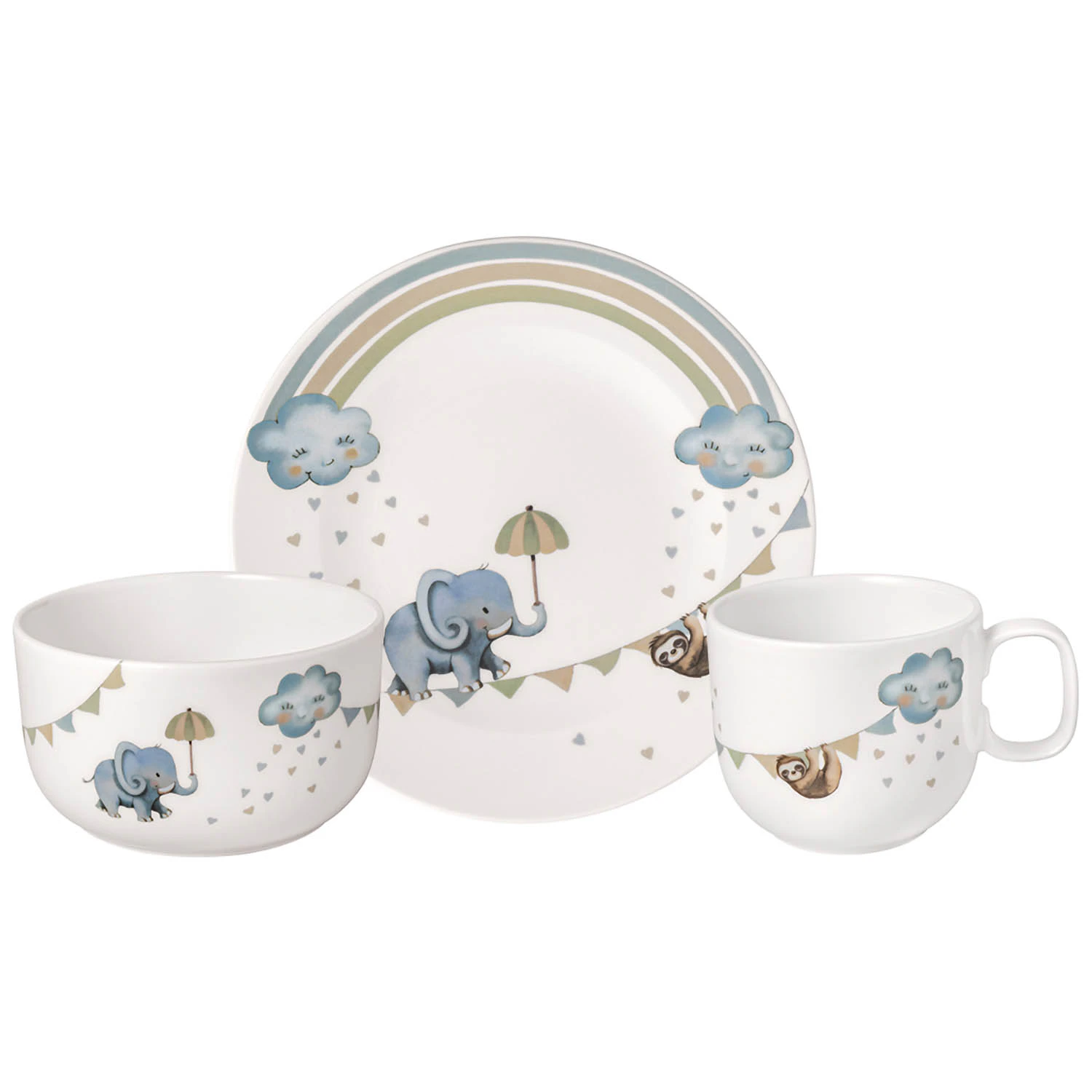 Villeroy & Boch Boho Kids B&oslash;rneservices&aelig;t 3 Dele - B&oslash;rneservice Porcel&aelig;n Bl&aring; - 1486748427