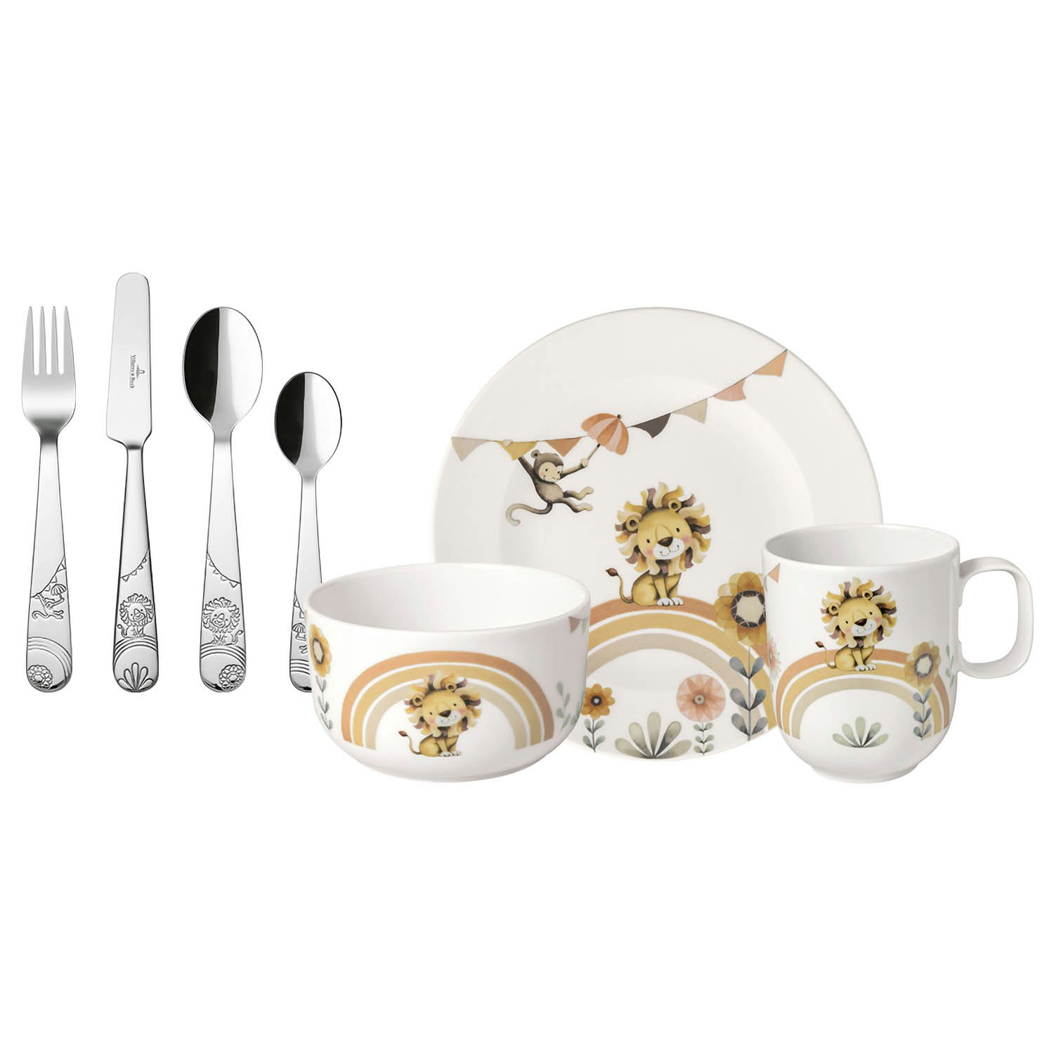 Villeroy & Boch Boho Kids B&oslash;rneservices&aelig;t 7 Dele - B&oslash;rneservice Porcel&aelig;n Beige - 1486738435