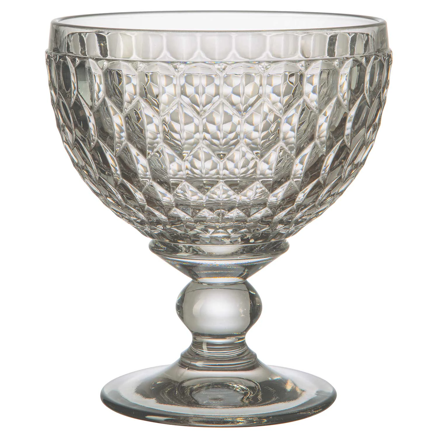 Villeroy & Boch Boston Dessertsk&aring;l Med Fod 25 Cl R&oslash;get - Champagneglas Krystalglas Smoke - 11-7309-0085