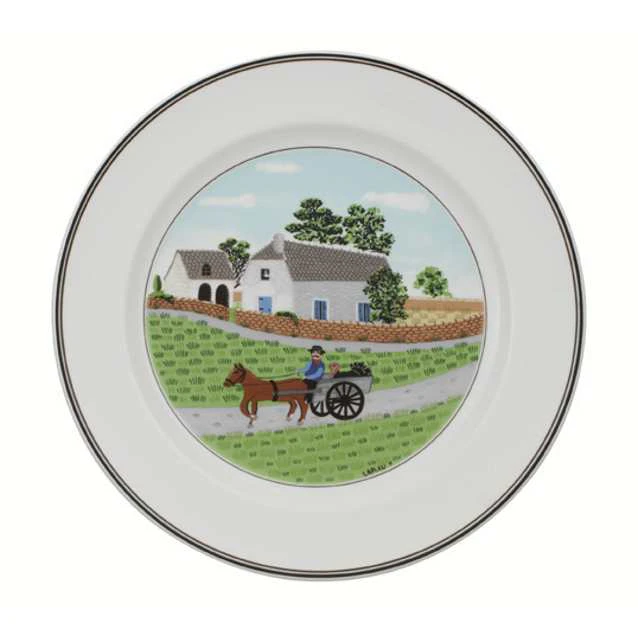 Villeroy & Boch Design Naif Tallrik Flat Farmer 27cm - Middagstallerkner Porcel&aelig;n Hvid - 1023372622