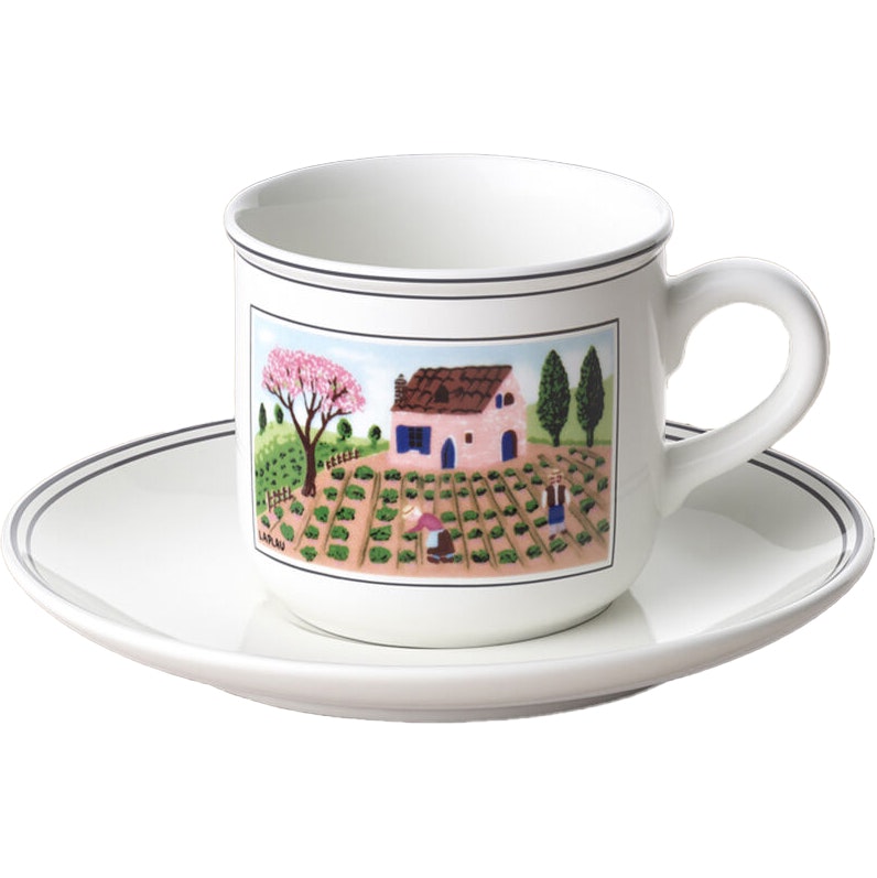 Villeroy & Boch Design Naif Kaffekop Med Underkop - Kaffekopper Porcel&aelig;n Hvid - 22888-388360