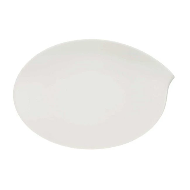 Villeroy & Boch Flow Fad Oval 36cm - Serveringsfad Porcel&aelig;n Hvid - 1034202960