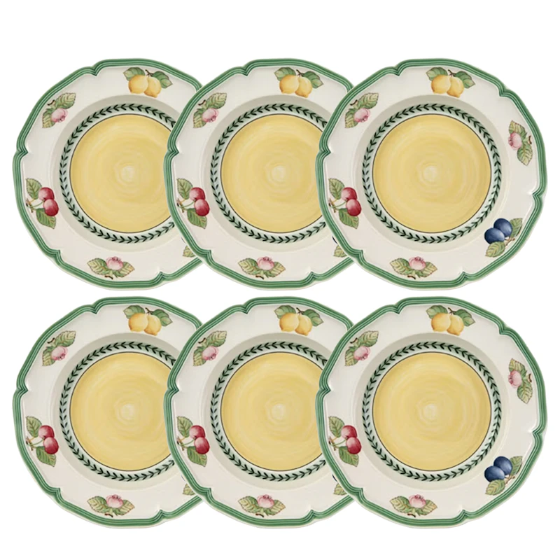 French Garden Fleurence Dyb Tallerken 23 cm 6-pak