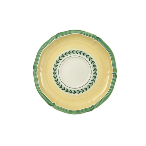 Villeroy & Boch French Garden Fleurence Underkop Morgenkop 17cm - Kagetallerken & Desserttallerken Porcel&aelig;n Gr&oslash;n - 1022811250