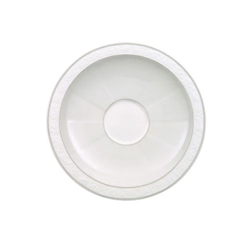 Villeroy & Boch Gray Pearl Underkop Kaffe/tekop 16cm - Kagetallerken & Desserttallerken Porcel&aelig;n Hvid - 1043921310