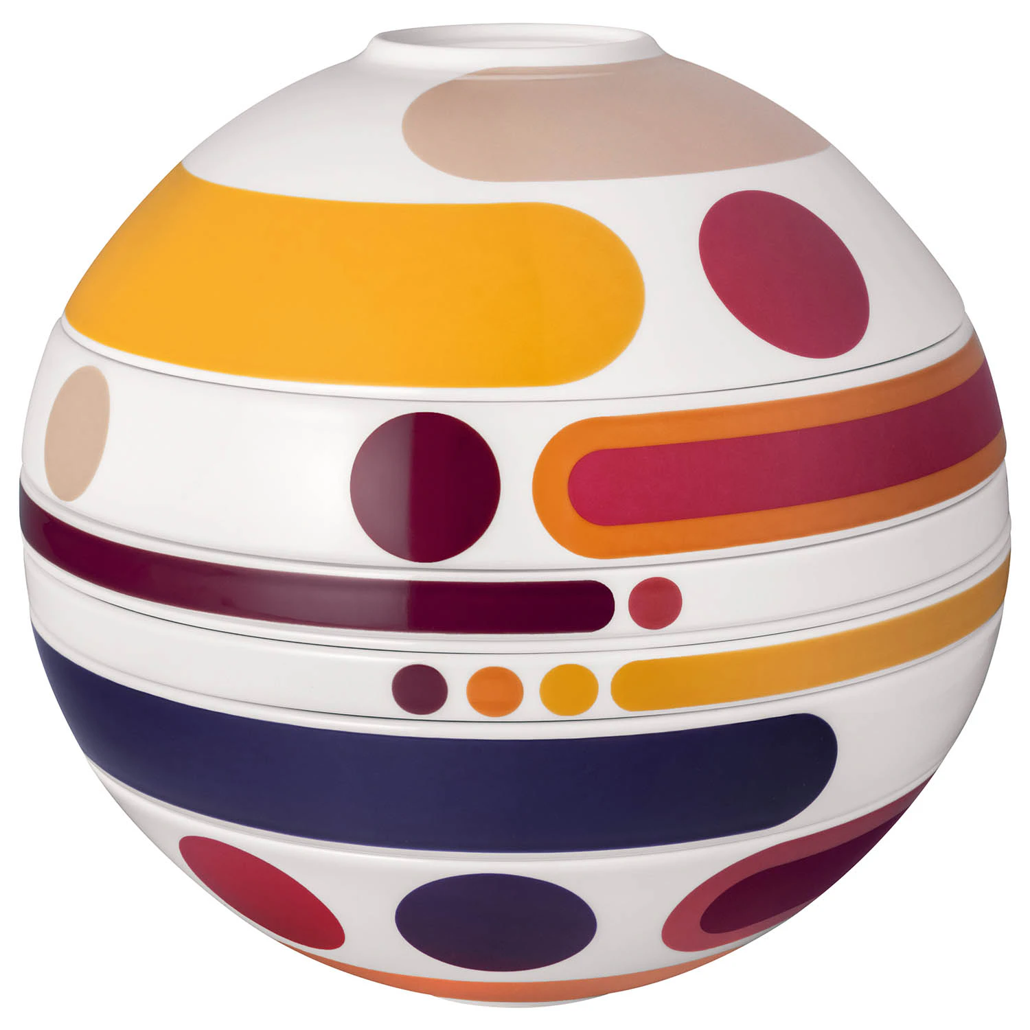 Villeroy & Boch Iconic La Boule Serveringss&aelig;t 7 Dele - Service & Starts&aelig;t Porcel&aelig;n Miami - 1016659100