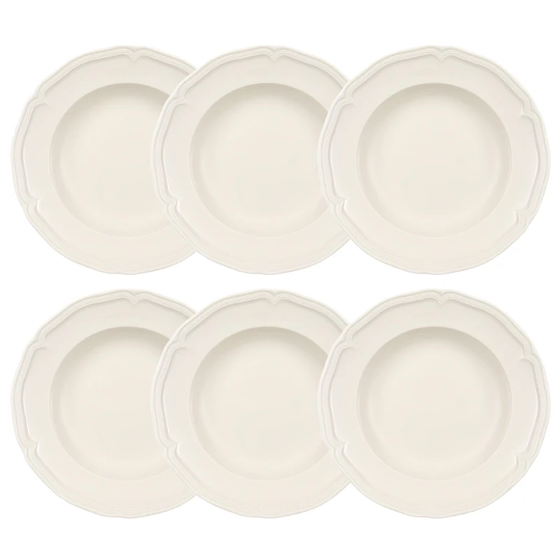 Manoir Dyb Tallerken 23 cm 6-pak